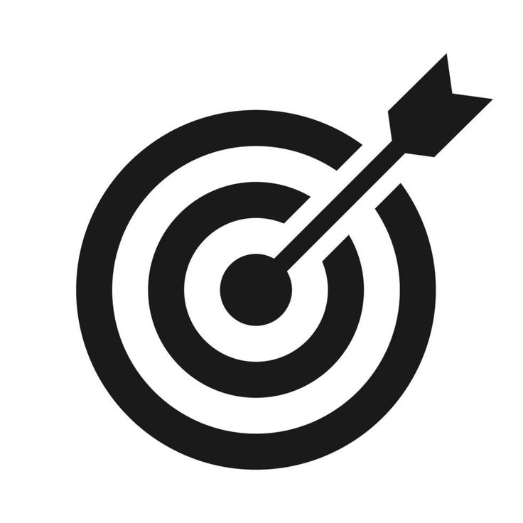 download bullseye icon target with arrow vector illustration for free